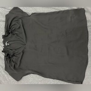 Express Ruffle V-Neck Top